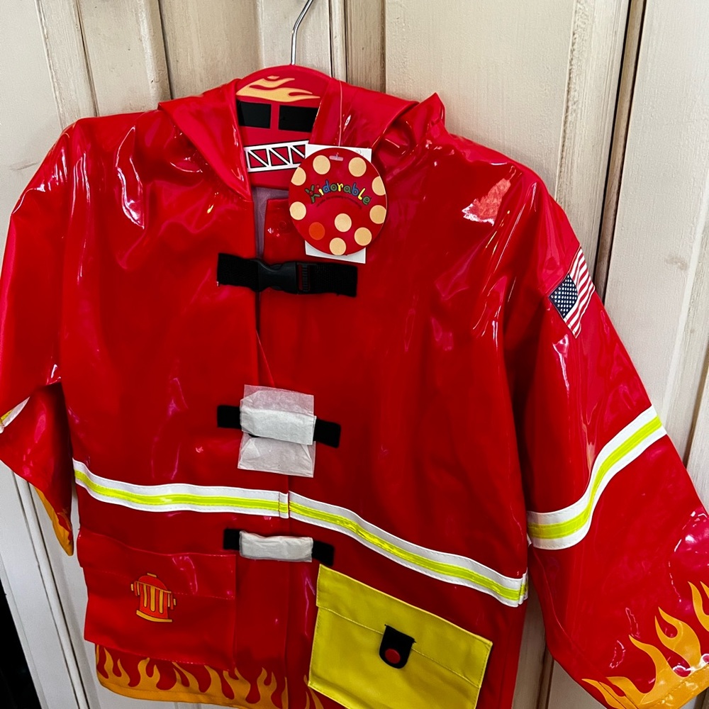Kidorable Fire Chief Raincoat. Never used.